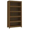 vidaXL Bibliotecă, maro miere, 80x35x154 cm, lemn masiv de pin