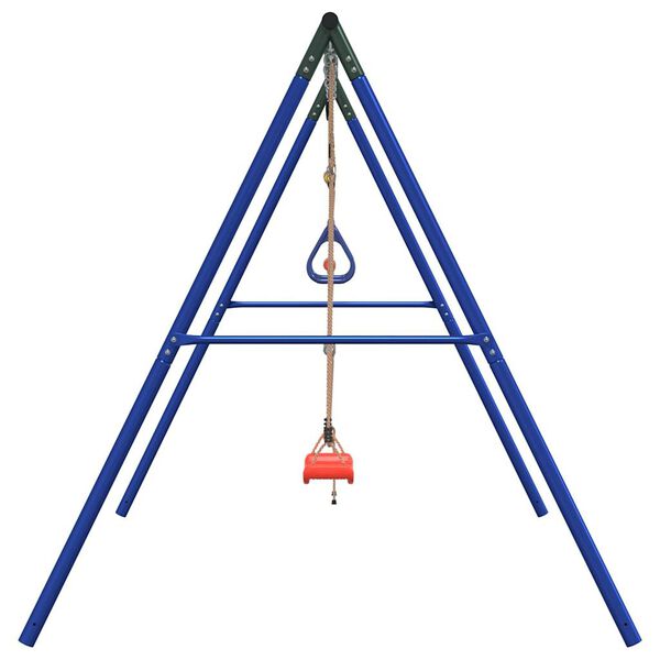 vidaXL Set leagăn de exterior, cu leagăn, trapez și scară