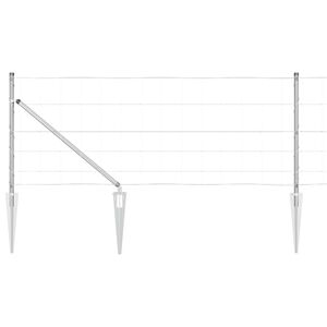vidaXL St&acirc;lp de gard. Galvanizat 25 x 0,8 m Oțel
