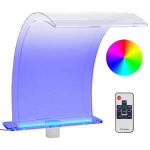 vidaXL F&acirc;nt&acirc;nă de piscină cu LED-uri RGB, acril, 50 cm