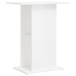 vidaXL Suport acvariu alb extralucios, 60,5x36x72,5 cm, lemn prelucrat