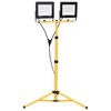 vidaXL Proiector cu LED și trepied, 2x100 W, alb cald