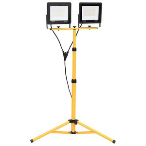 vidaXL Proiector cu LED și trepied, 2x100 W, alb cald