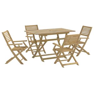 vidaXL Set mobilier de grădină, 5 piese, lemn masiv de acacia