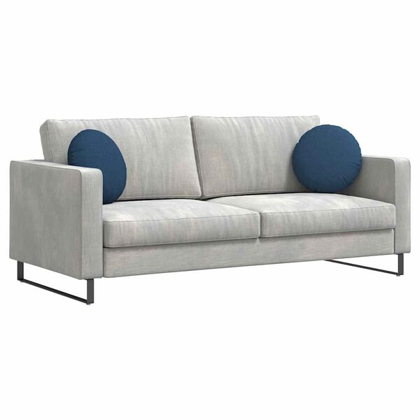 vidaXL Perne de Șezut 2 pcs albastru Ø40 x 13 cm țesătură