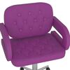vidaXL Scaune de masă pivotante, 4 buc., violet, piele ecologică