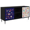 vidaXL Cabinet TV MAINZ 102 x 33 x 51 cm Stejar Negru Lemn prelucrat