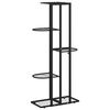 vidaXL Suport pentru flori cu 5 niveluri, negru, 43x22x98 cm, metal