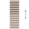 vidaXL Jaluzea tip zebra maro lățime țesătură 80,9 cm poliester