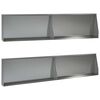 vidaXL Zid de sprijin 4 buc. 100 x 12 x 40 cm Oțel Galvanizat Argintiu