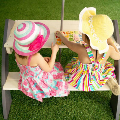 AXI Masă de picnic pentru copii „Kylo”, gri și alb A031.021.00