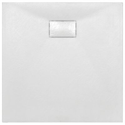 vidaXL Cădiță de duș, alb, 80 x 80 cm, SMC