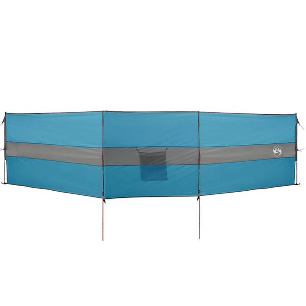 vidaXL Paravan de camping, albastru, 490x123 cm, impermeabil