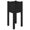 vidaXL Jardinieră de grădină, negru, 31x31x70 cm, lemn masiv de pin