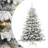 vidaXL Brad de Crăciun artificial cu ramuri articulare Alb 180 cm