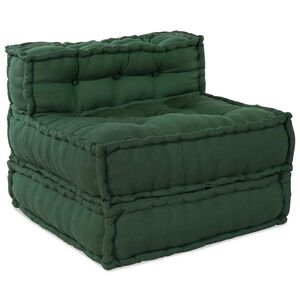 vidaXL Unitatea de sofa modulară verde 70x70x54 țesătură