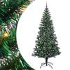 vidaXL Pom de Crăciun artificial pre-iluminat cu 300 LED Verde 240 cm