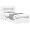 vidaXL Cadru de pat cu depozitare Alb 80 x 200 cm Lemn prelucrat