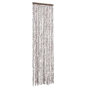 vidaXL Perdea pentru insecte, gri taupe și alb, 56x200 cm, chenille