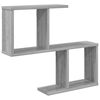 vidaXL Raft de perete Sonoma gri 60 x 12 x 50,5 cm Lemn prelucrat