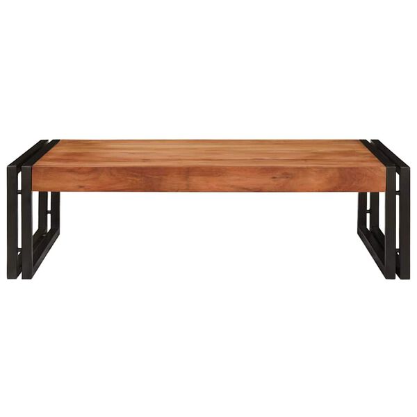 vidaXL Raft pentru baie Maro 80 x 50 x 23 cm Lemn Solid de Acacia