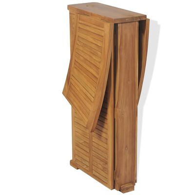 vidaXL Masă de bar pliabilă, 155 x 53 x 105 cm, lemn masiv de tec