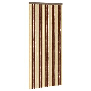 vidaXL Perdea pentru insecte din chenille Maro și Bej 90 x 200 cm