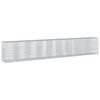 vidaXL Coș gabion cu capac, 900x100x150 cm, fier galvanizat