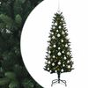 vidaXL Brad de Crăciun artificial cu globuri 120 cm 150 LED-uri