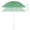 vidaXL Umbrelă de soare de plajă Hawaii, verde, 180 cm