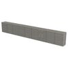 vidaXL Gabion perete cu capace, 900 x 50 x 100 cm, oțel galvanizat