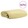 vidaXL P&acirc;nză 650g / m&sup2; Bej 4 x 7 m P&acirc;nză cu acoperire PVC