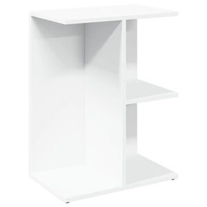 vidaXL Noptieră, alb, 46,5x29x61 cm, lemn compozit