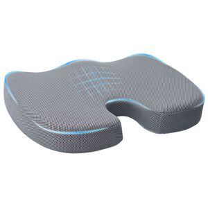 vidaXL Pernă pentru șezut Spumă cu Memorie Gri 47 x 37 x 8 cm