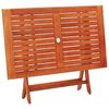 vidaXL Set mobilier de exterior pliabil, 5 piese, lemn masiv eucalipt