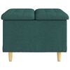 vidaXL Scaun cu buton cu pernă Verde &icirc;nchis 60 x 60 x 45 cm țesătură