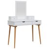 vidaXL Set de Dressing FAUSKE 4 buc. Alb 100 x 50 x 143 cm