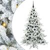 vidaXL Brad de Crăciun artificial cu ramuri articulare Alb 180 cm