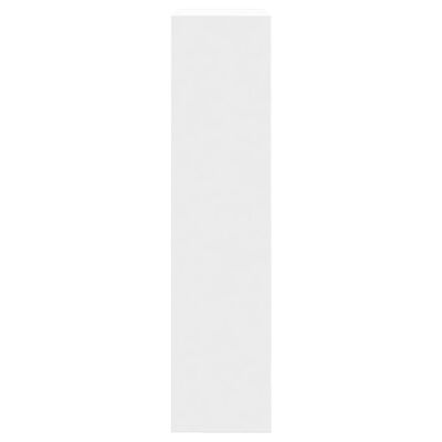 vidaXL Pantofar, alb, 60x21x87,5 cm, lemn compozit