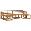 vidaXL Set de canapele de exterior 6 pcs natural Lemn Solid de Acacia