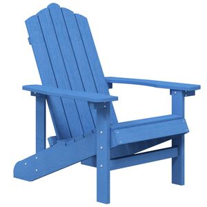 vidaXL Scaun de grădină Adirondack, albastru aqua, HDPE