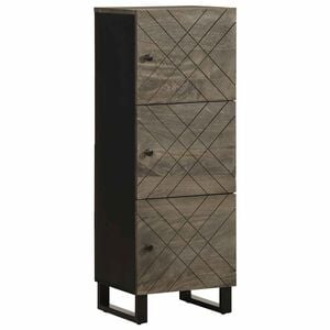 vidaXL Dulap &icirc;nalt, negru, 40x33x110 cm, lemn masiv de mango