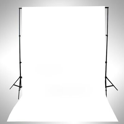 vidaXL Fundal foto, bumbac, alb, 500 x 300 cm