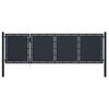 vidaXL Poartă de grădină din oțel 350x100 cm antracit