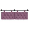 vidaXL Cap de pat suspendat Pe perete Violet 130 x 55 x 7 cm Catifea
