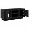 vidaXL Cabinet TV Stejar Negru 102 x 35 x 45 cm Lemn compozit