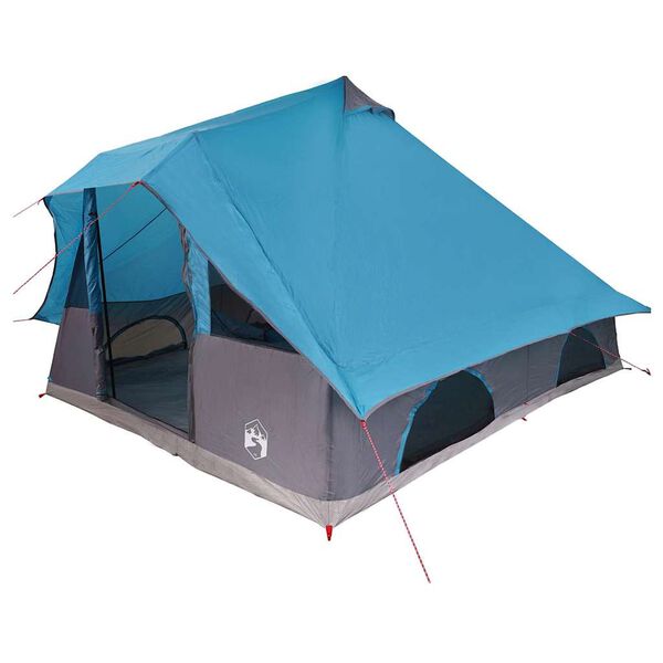 vidaXL Cort Tipi cu acoperiș albastru 358 x 296 x 258 cm tafta