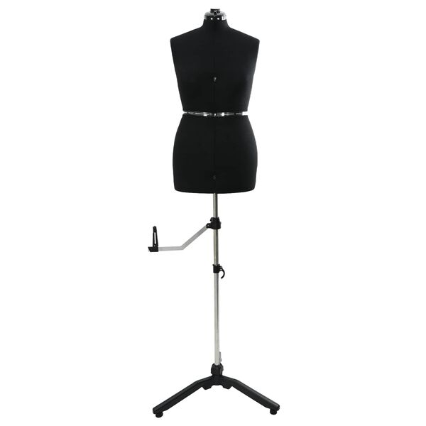 vidaXL Formă Rochie Ajustabilă pentru Femei Negru m Catifea