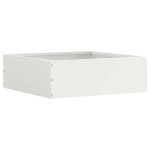 vidaXL Margine pentru gazon Alb 40 x 40 x 13 cm Oțel