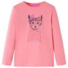 vidaXL Tricou cu m&acirc;neci lungi pentru copii, roz, 116